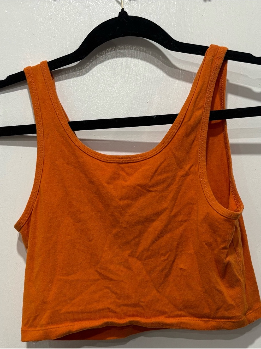 wild fable Orange Cropped Tank with Notch Neck - Picture 2 of 4